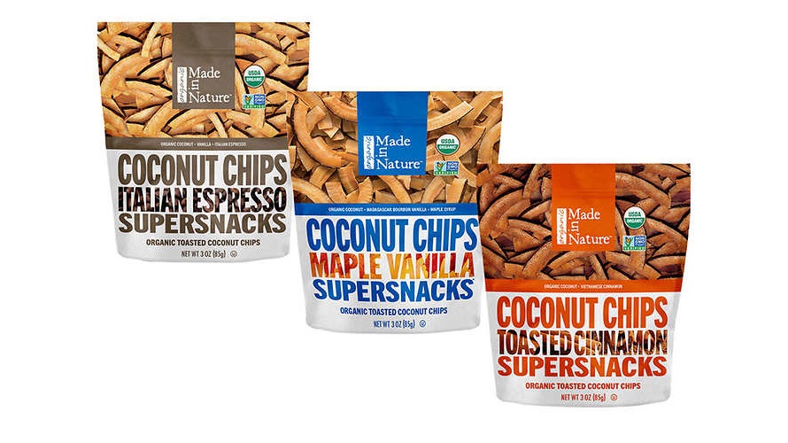 Toasted coconut chips