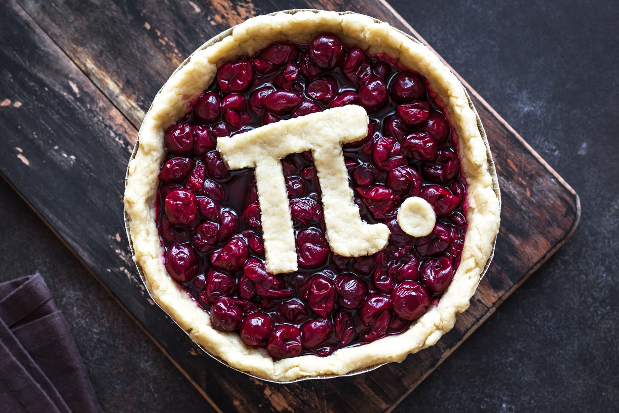 a perfect cherry pie for Pi Day