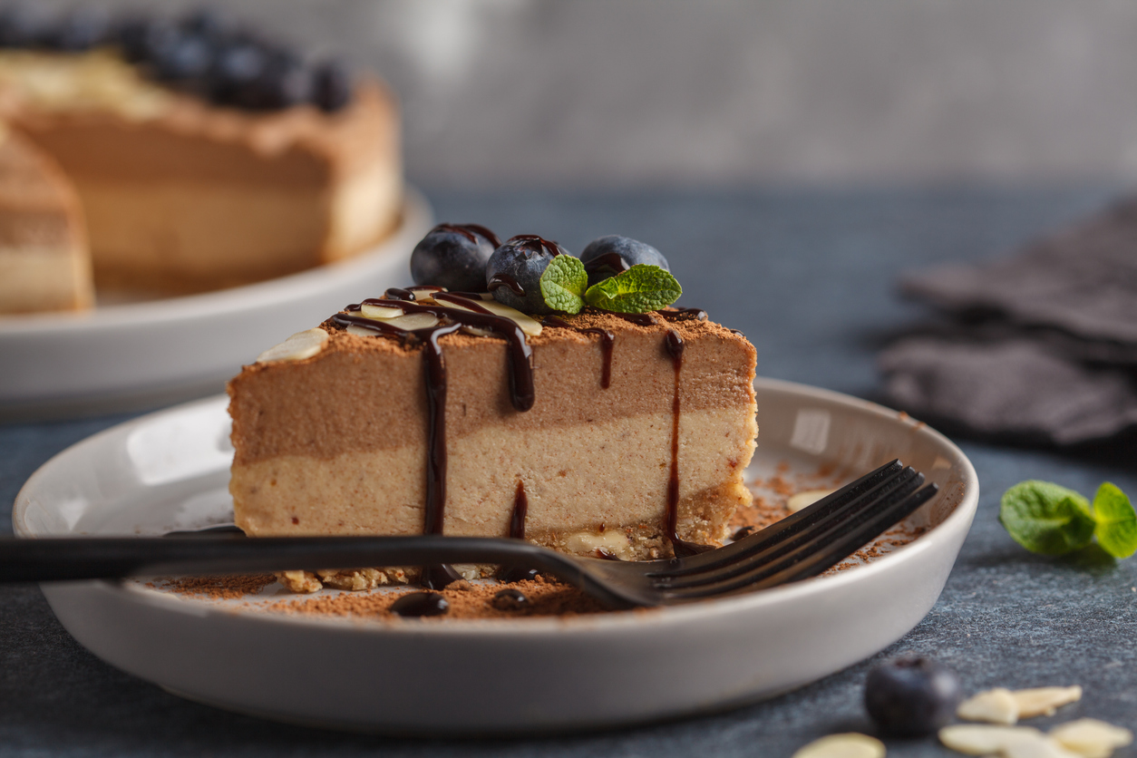 Tahini mousse pie