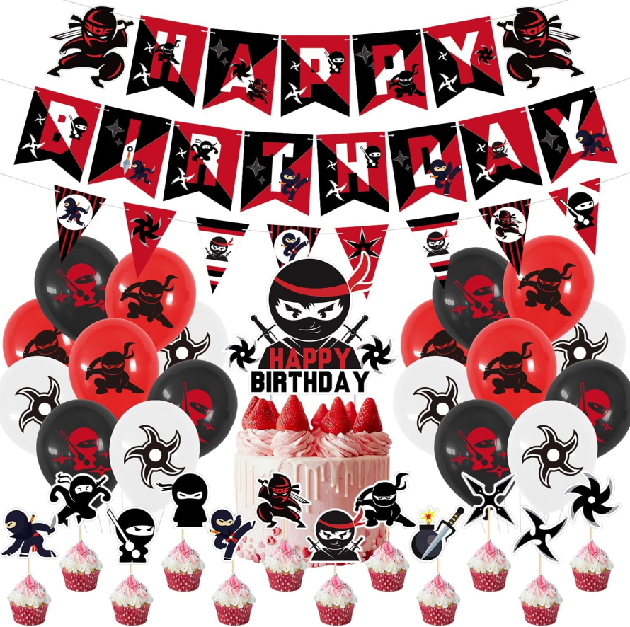 Ninja birthday party decorations