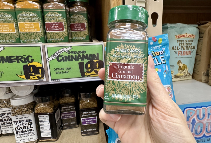 jar of cinnamon at Trader Joes