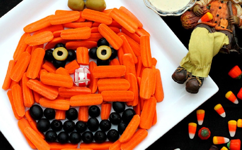 Edible jack-o-lantern