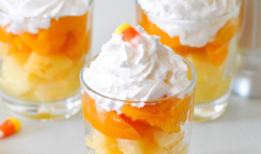 Candy corn parfaits
