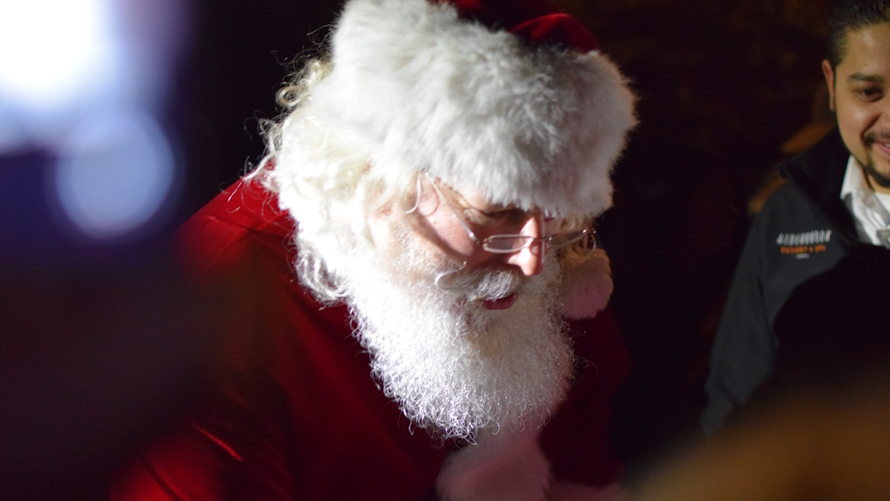 Close up of Santa