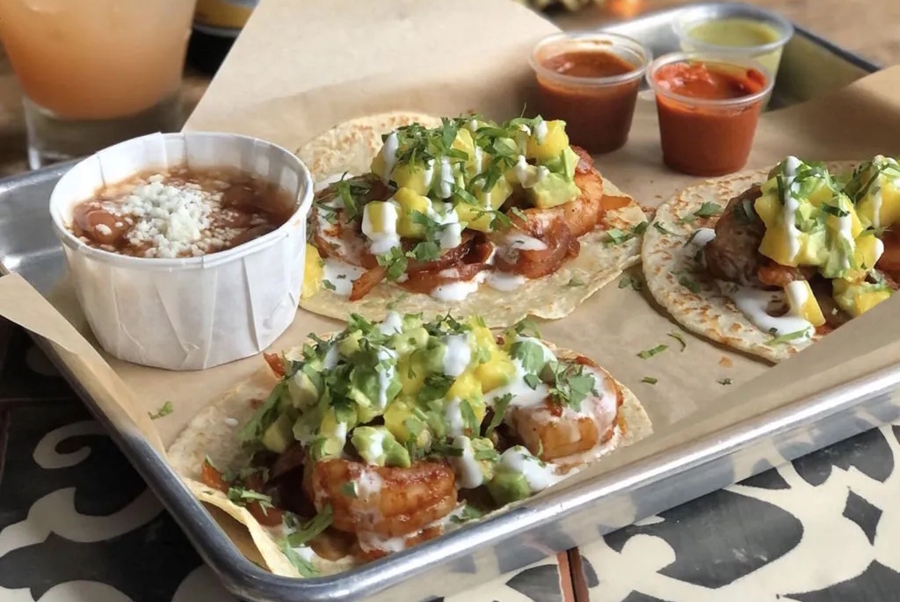 plate of tacos from Rocket taco