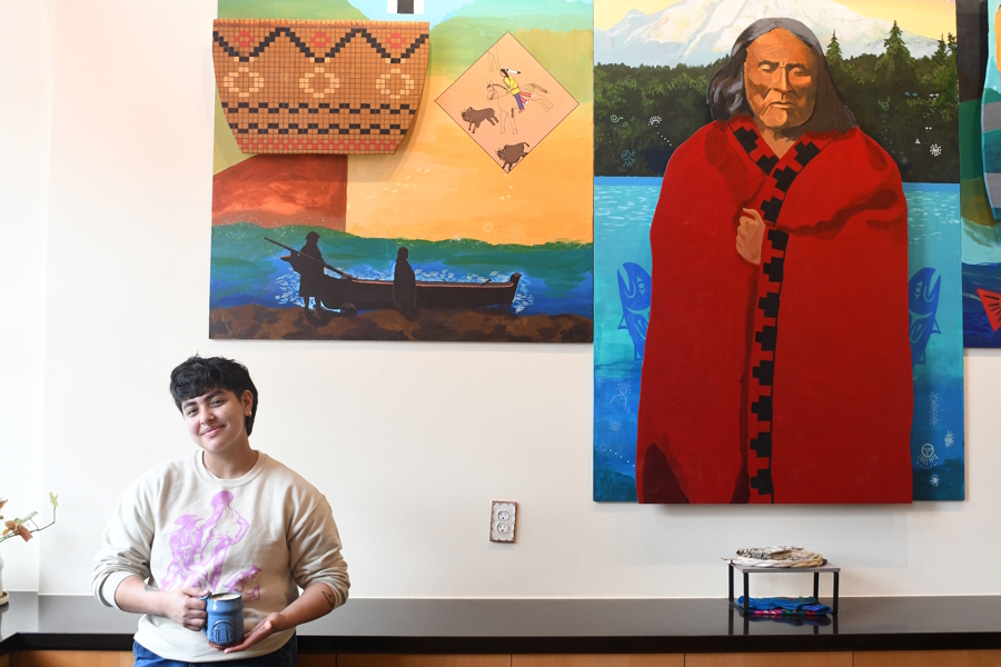 ʔálʔal Café barista and kitchen lead Leah Sainz-Jones Pioneer Square family activities