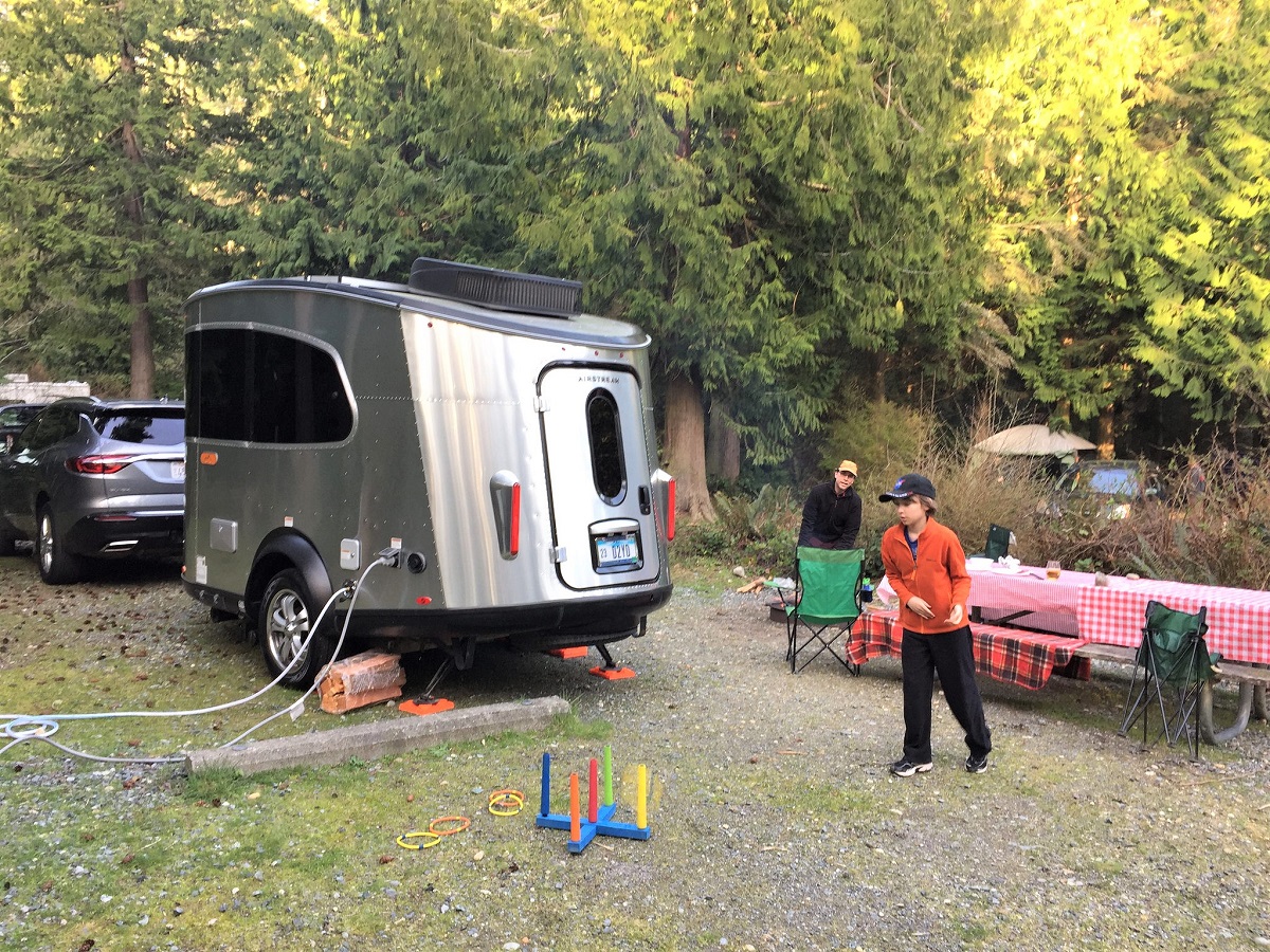 Mini Airstream at the campground credit Lauren Braden