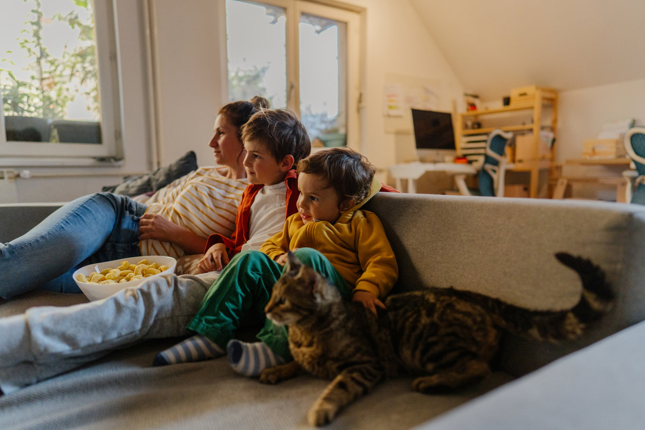 Family-watching-tv-together