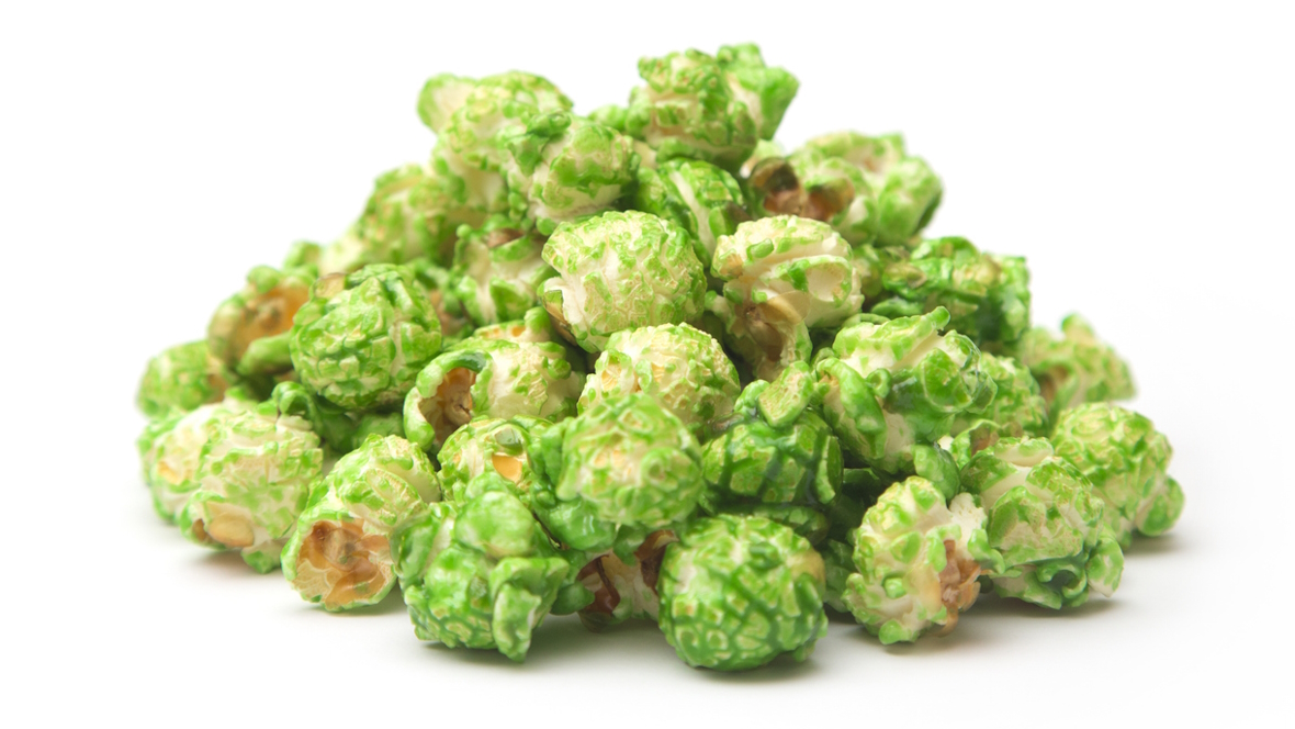 Green Grinch popcorn holiday treat to make with kids