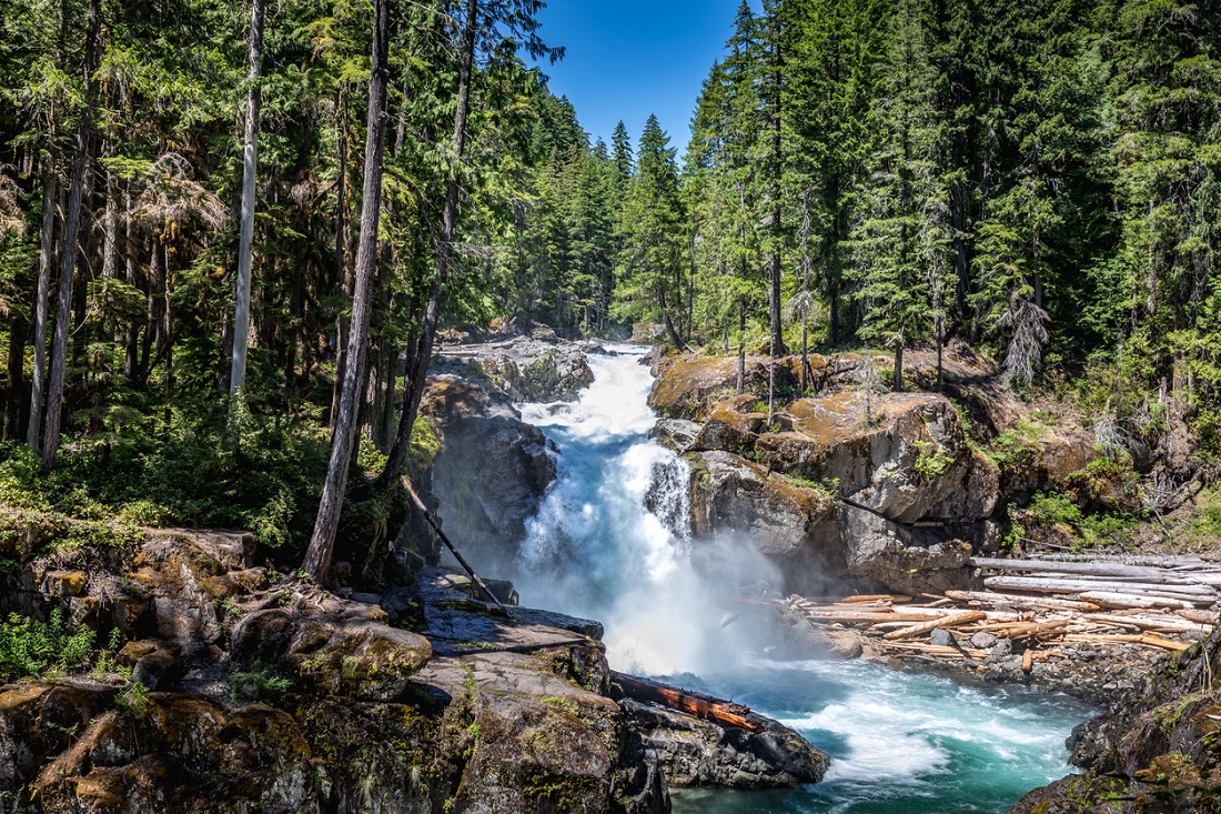 Silver Falls at Mount Rainier easy Rainier hike for families with kids from Seattle and Western Washington
