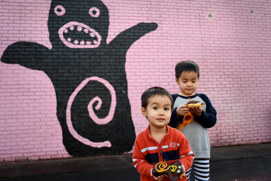 voodoo doughnuts mural 