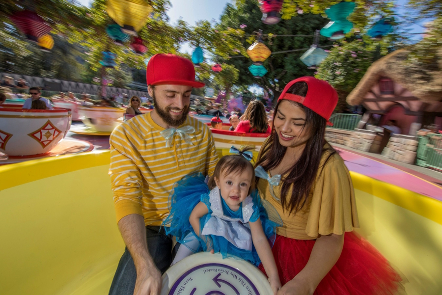 Mad tea party ride at Disneyland