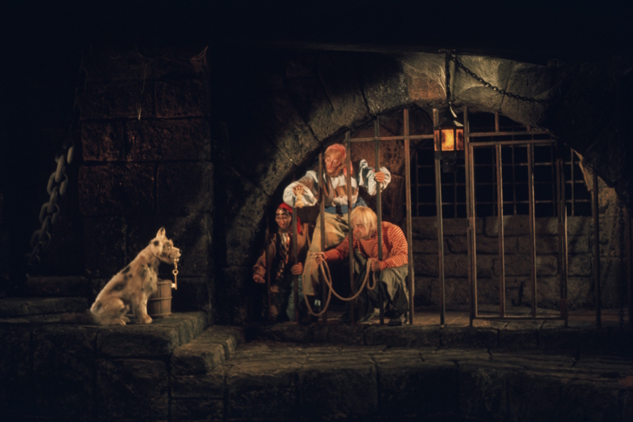 Pirates of the Caribbean ride at Disneyland with kids