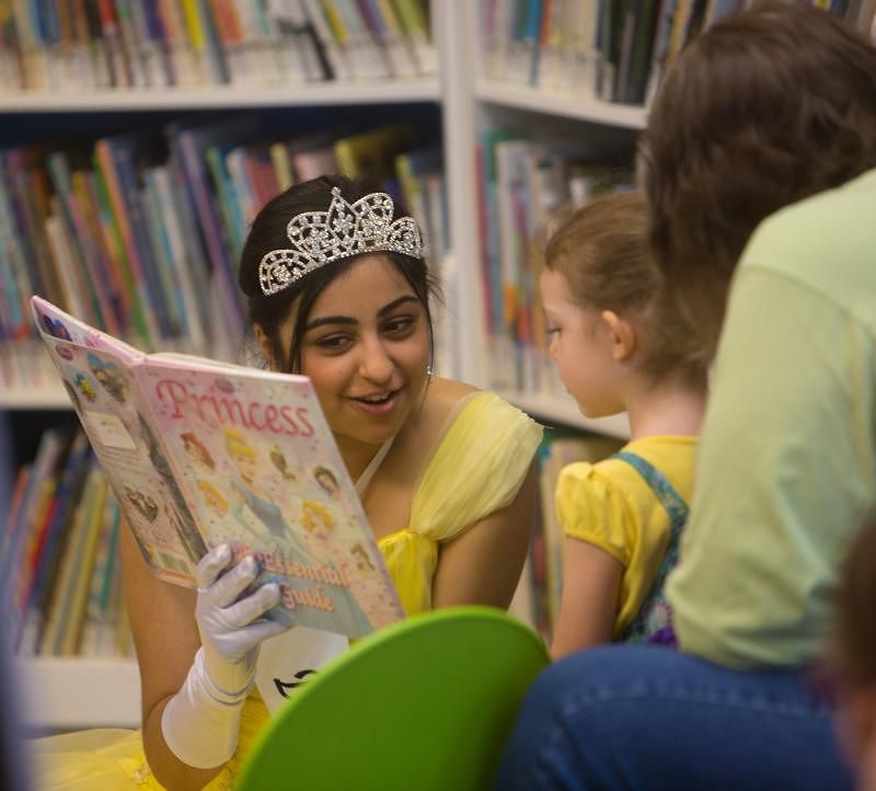 Story time with a Daffodil Princess at the Fern Hill Library