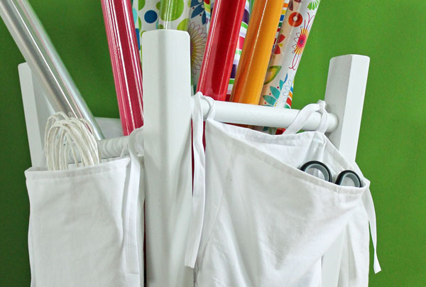 Wrapping paper organizer