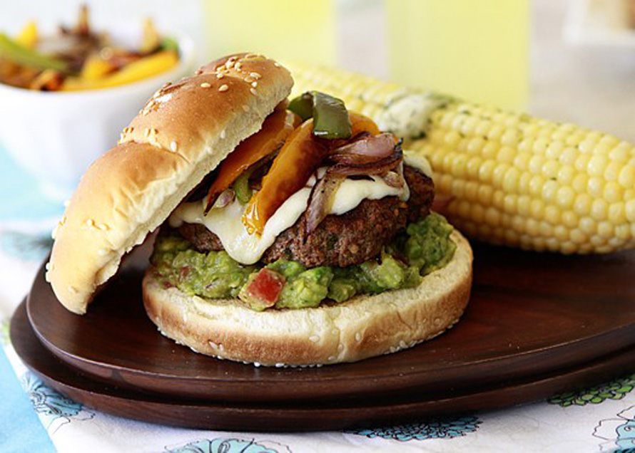 fajita summer burger recipe