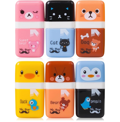 Awesome erasers useful Valentine's day favors