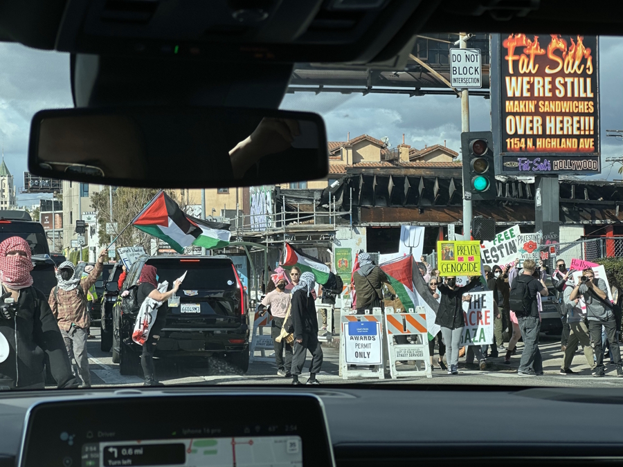 Protest march in LA