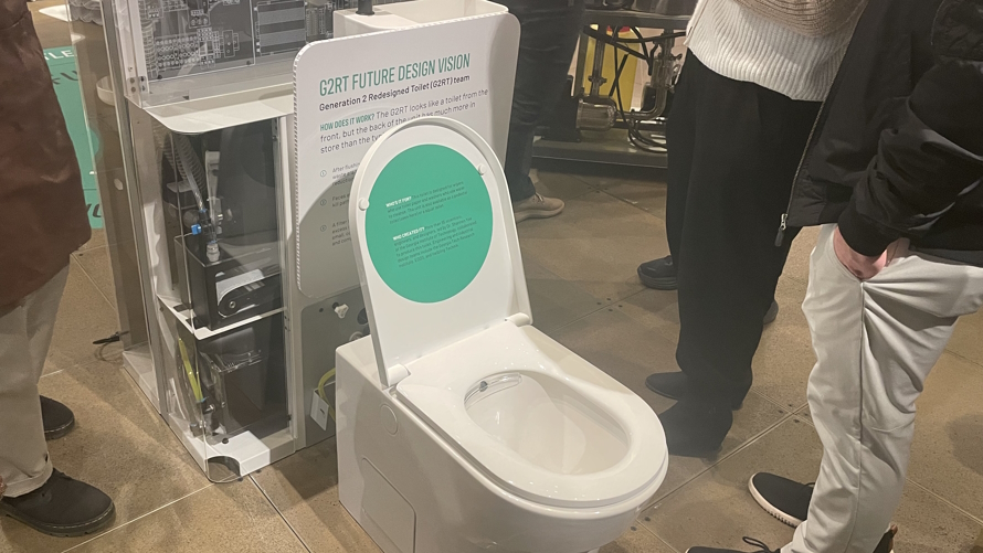 The G2RT is part of the sanitation solution for the future. Gates foundation Discovery Center sanitation exhibit
