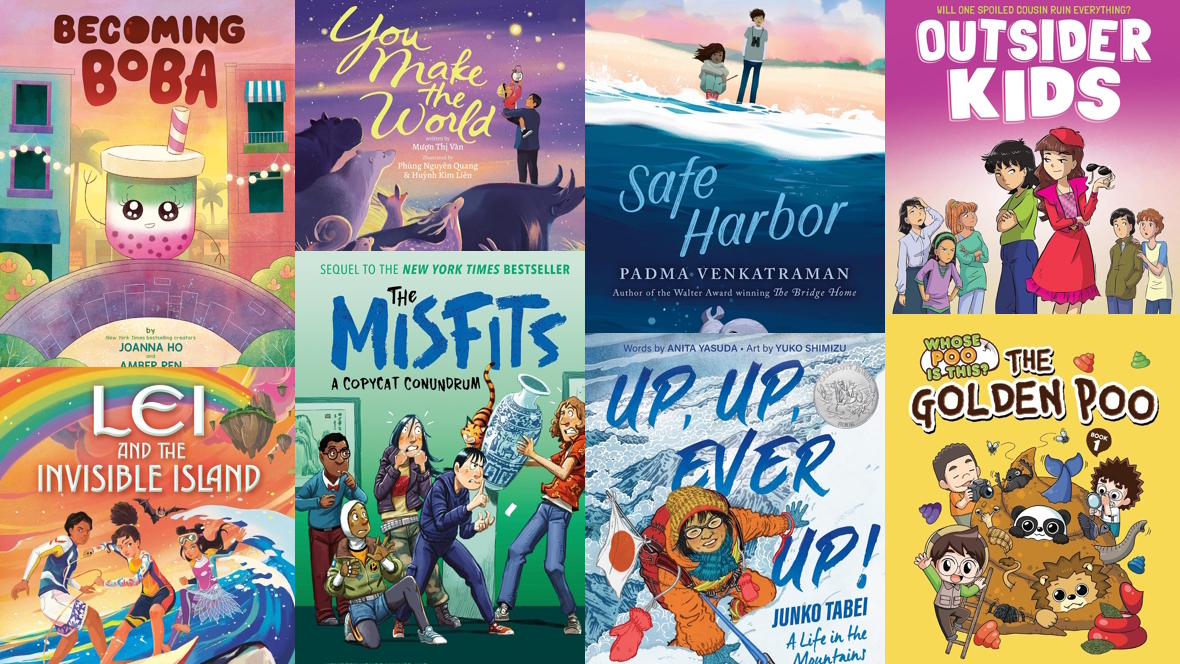 books by AAPI authros for kids to read during AAPI Heritage Month