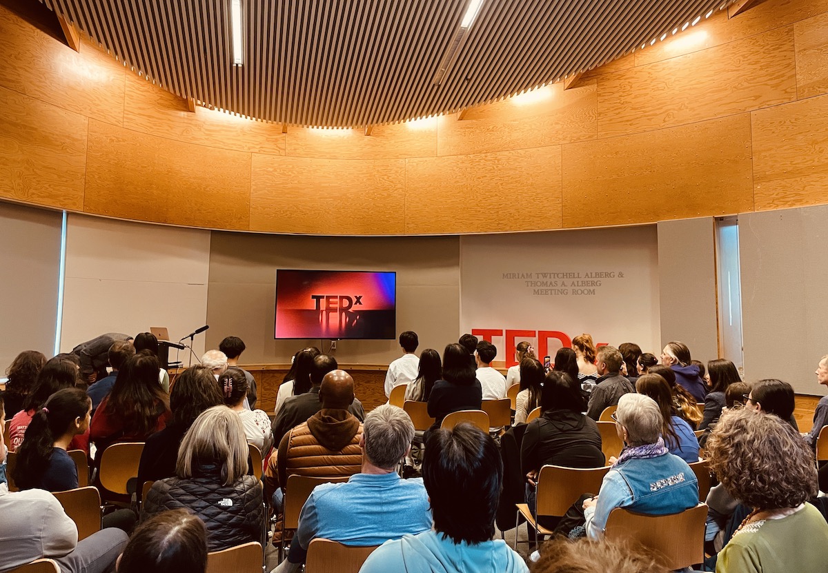 a full house at the Ballard branch of the Seattle Public Library to cheer students on forTEDxBallardYouth