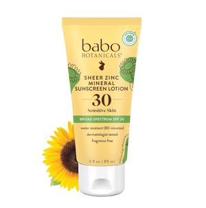 Babo Botanicals Sheer Zinc Mineral Sunscreen Lotion
