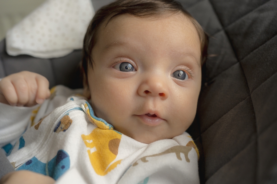 Cute baby looking at the camera