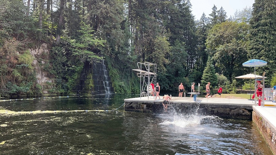 The diving area of the Tenino Quarry Pool