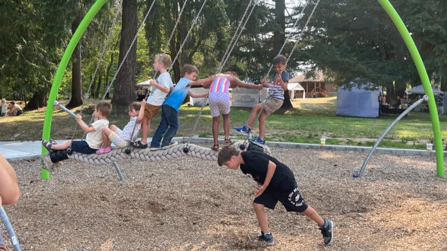 Tenino City Park playground near the Tenino Quarry