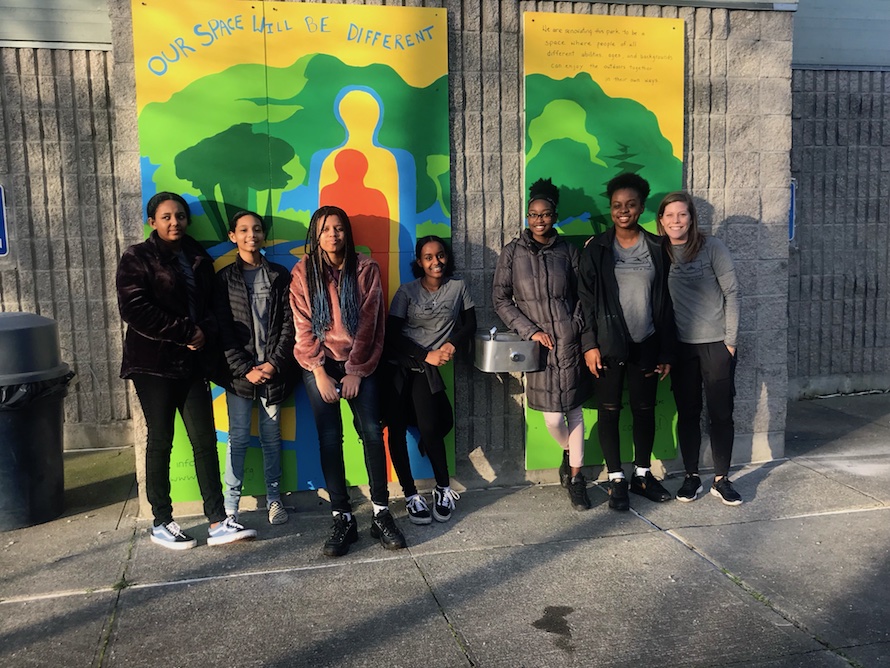 mural at the park