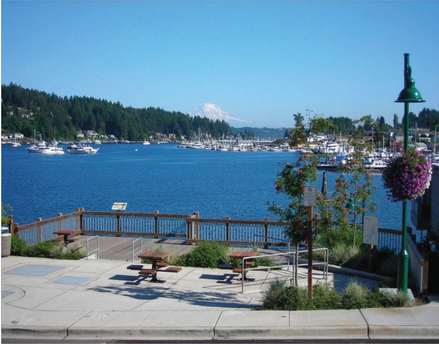 View of Puget sound and Mt. Rainier