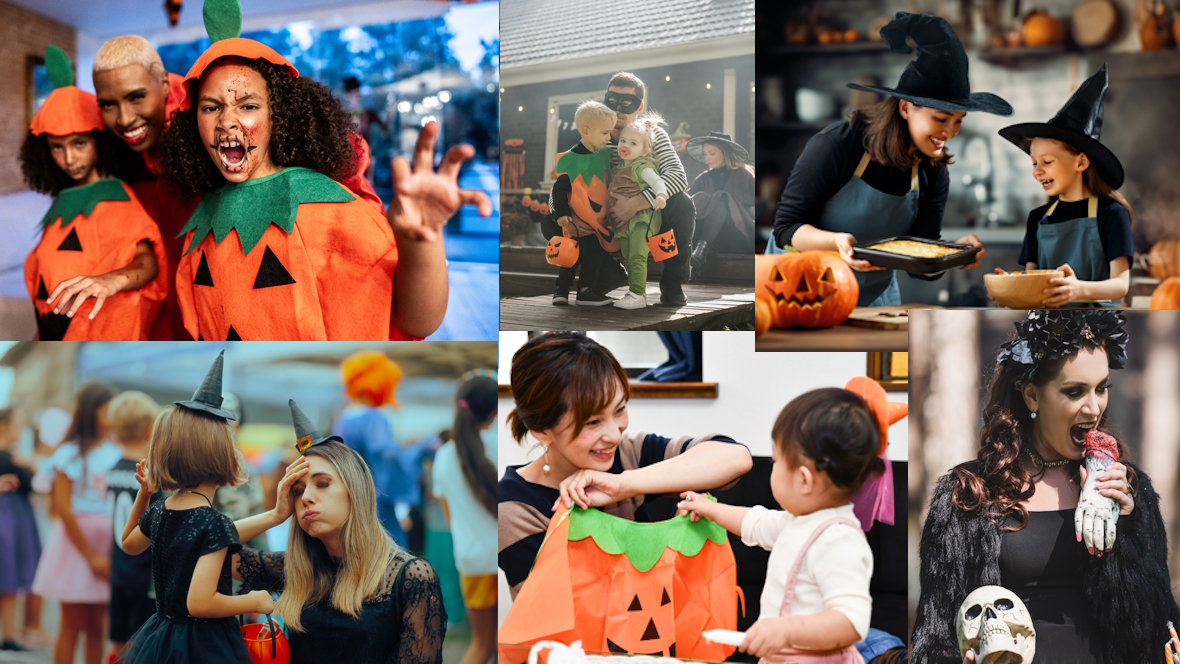 Different parents on Halloween