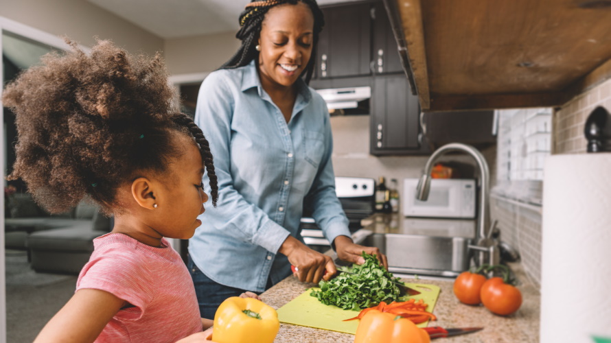Kid-and-mom-cooking-kitchen