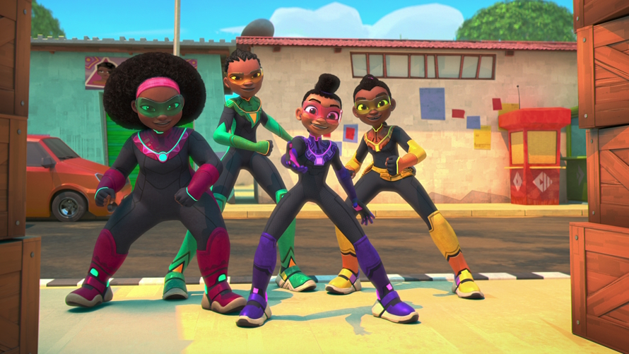 Characters from Netflix show Supa Team 4