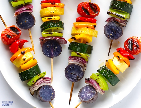 Rainbow Veggie Skewers