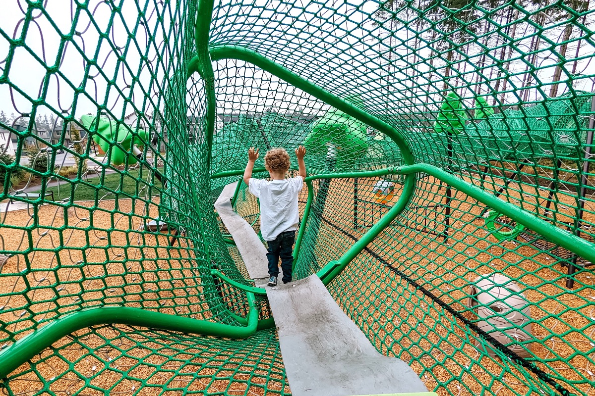 Hawks Landing playground at Tehaleh housing development in Bonny Lake, Wash., near Seattle fun for kids open to the public