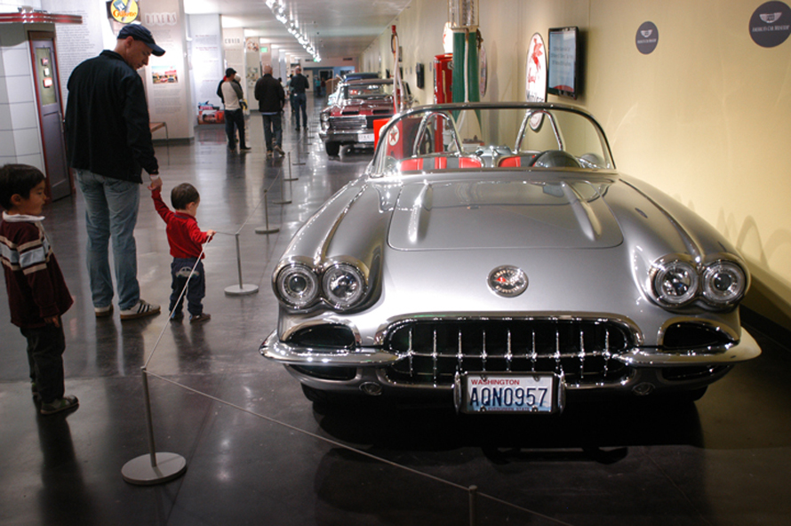 Car-on-display-at-LeMay-Americas-Car-Museum-best-car-outings-kids-dads