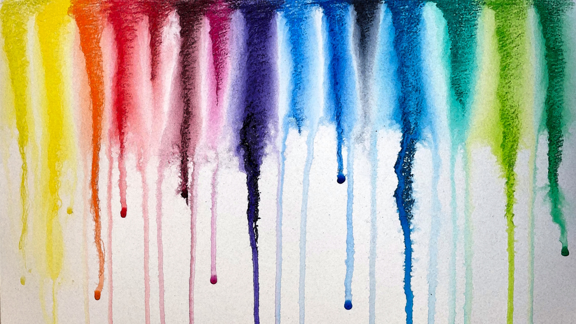Gravity painting outdoor messy art projects