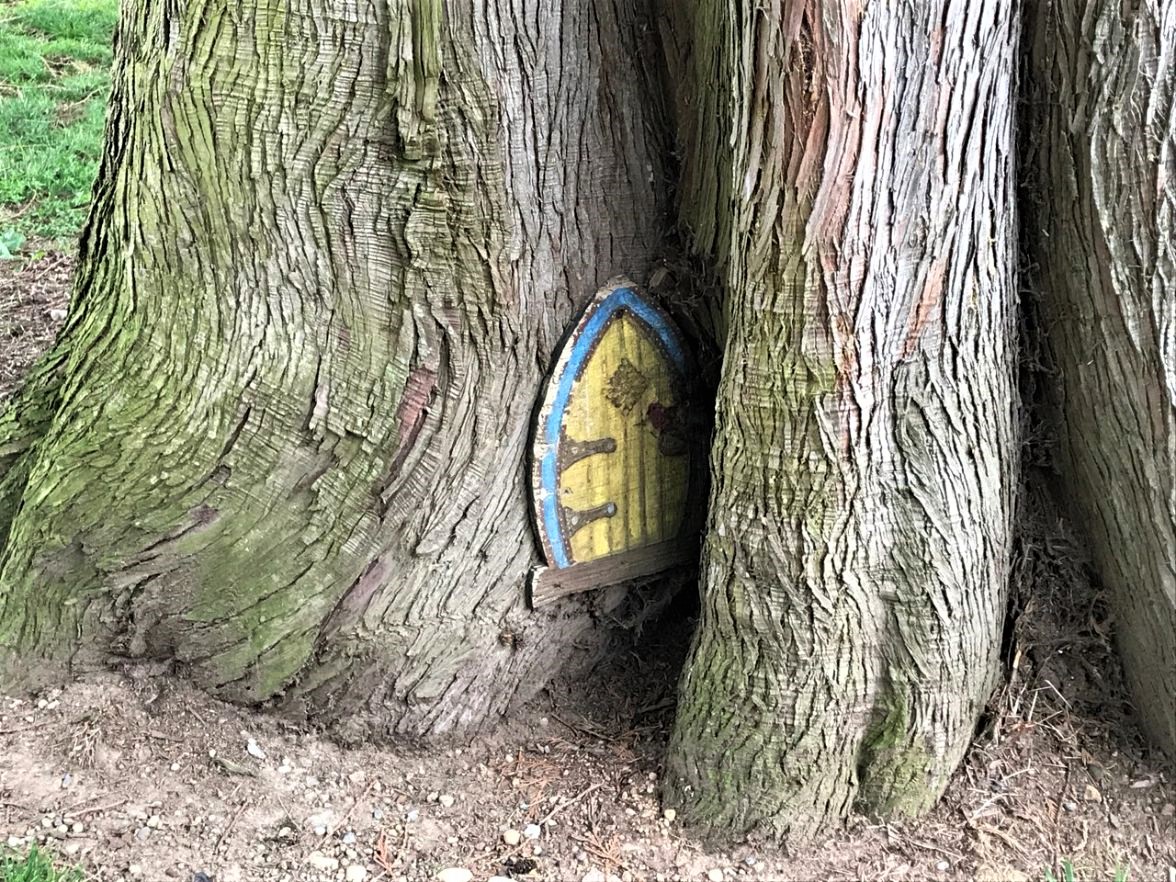 Allan Yorke Park gnome door Bonney Lake Washington family fun outdoors
