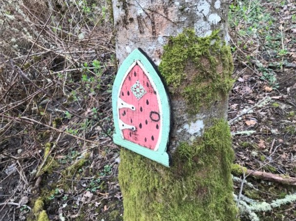 Ken Simmons Park gnome door watermelon Bonney Lake Washington