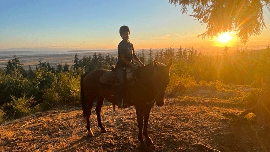 Kids 8 and older can ride a horse in Skagit Valley at Lang’s Horse and Pony Farm