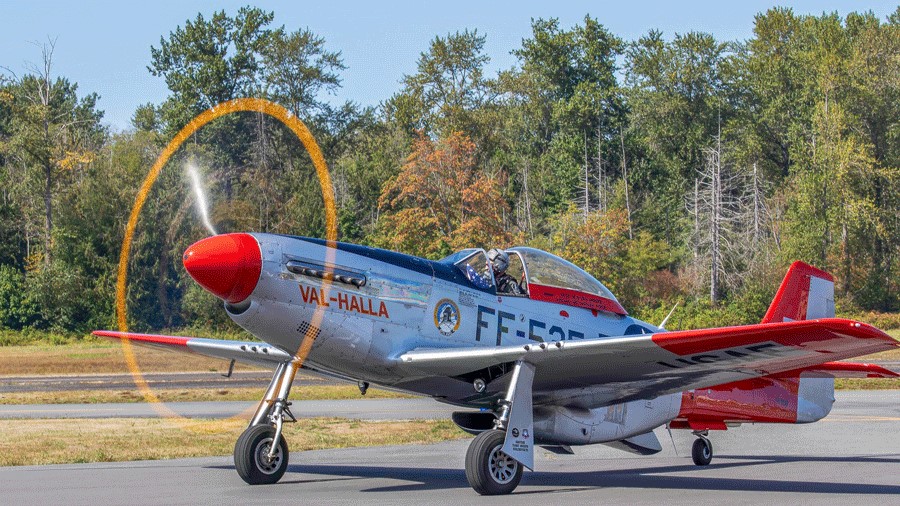 See airplanes up close at the Heritage Flight Museum, one of many things to do in Skagit Valley