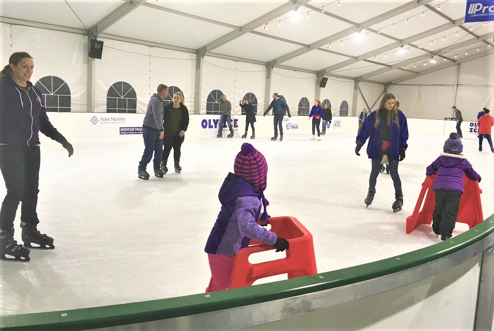 Oly on Ice: Olympia’s Seasonal Ice Skating Rink Is Back