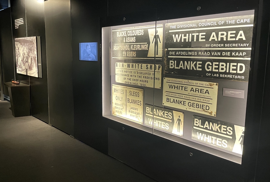 signs during apartheid seen in South Africa