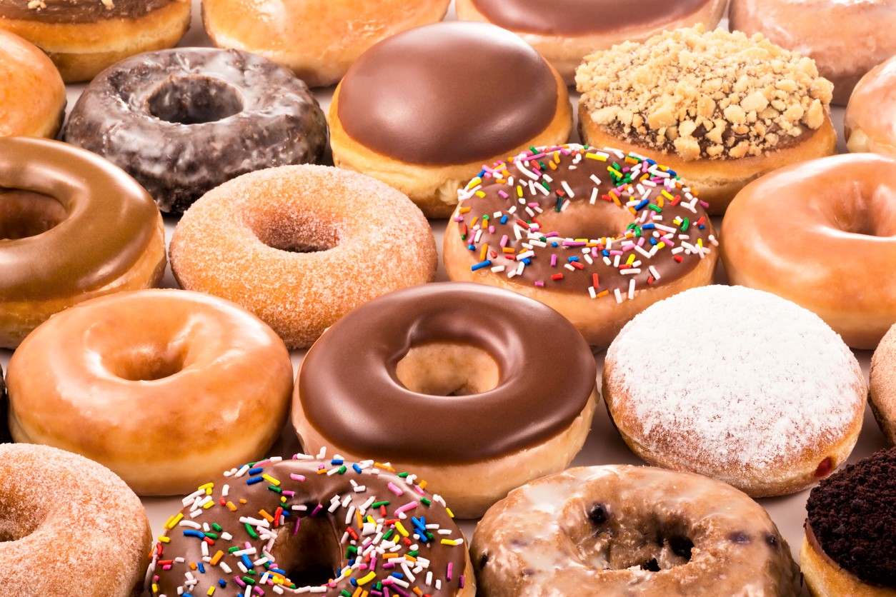 Tray of delicious looking doughnuts for Seattle-area National Doughnut Day freebies, deals and promotions