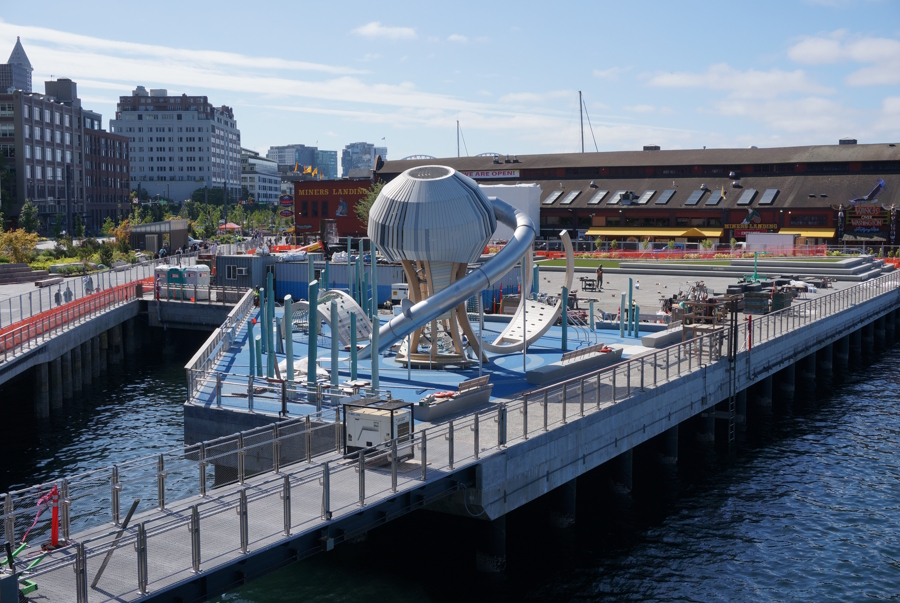Pier 58 along seattle's waterfront is scheduled to open July 25