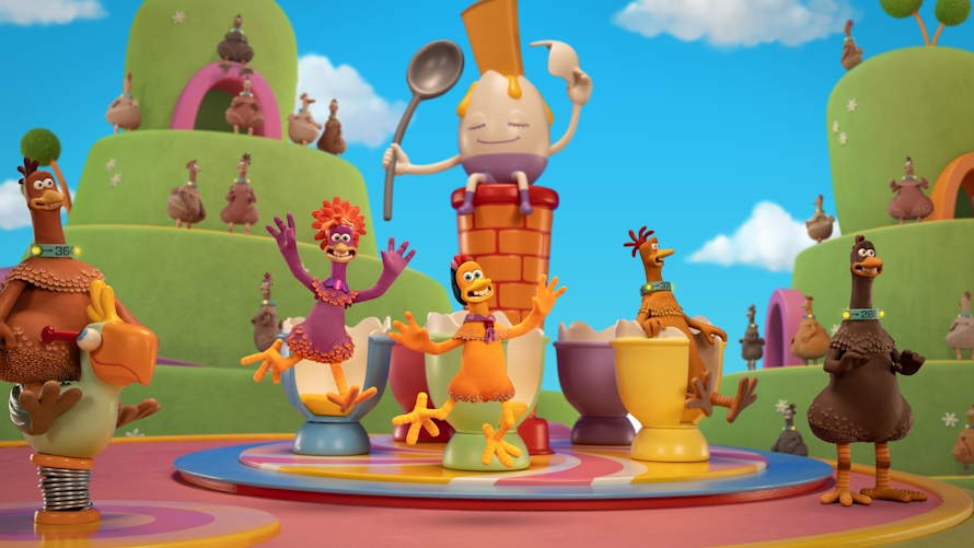 image from the new movie 'Chicken Run: Dawn of the Nugget