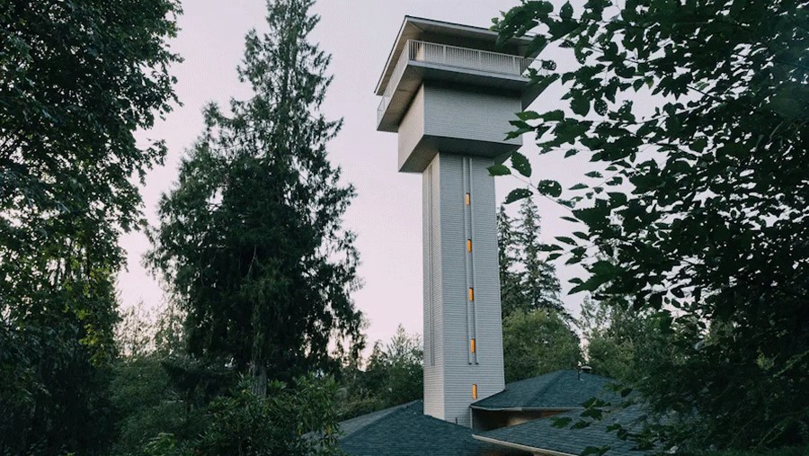 Unique Seattle vacation rental with a tower for views.