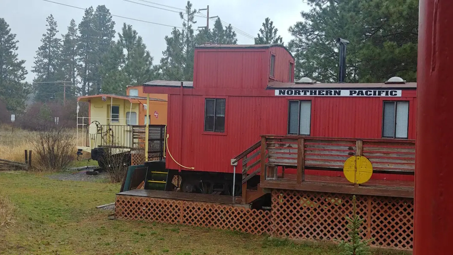 The great northern caboose is a unique family vacation rental