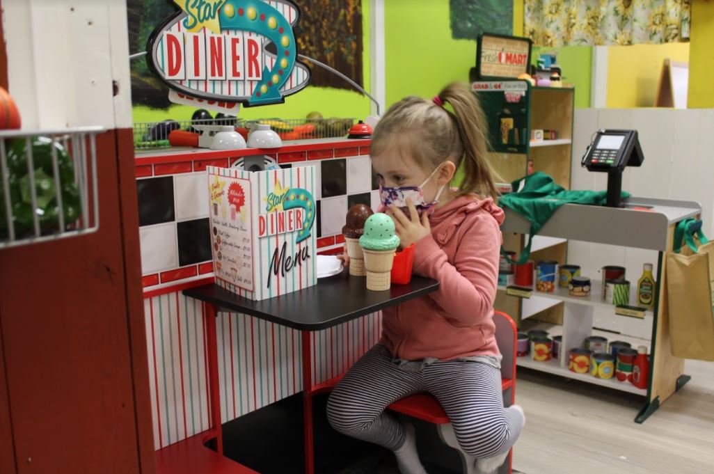 child playing at Kaleidoscope Family Gym